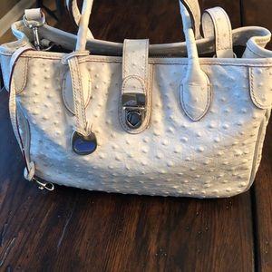 Ostrich leather purse